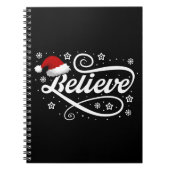 Carnet Noël Croire Père Noël - Noir de chapeau de Père No (Devant)