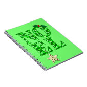 Carnet NOEL dans un arbre de Noël vert Motif (Côté Droit)