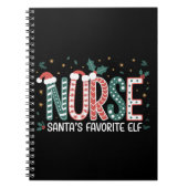 Carnet Noël de l'elfe préféré de Santa Infirmière Inspira (Devant)