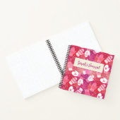 Carnet Noël d'hiver Mittens Motif en rose (Intérieur)