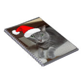 Carnet Noël du chat bleu russe (Côté Droit)