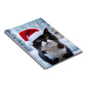 Carnet Noël du chat noir et blanc (Côté Droit)