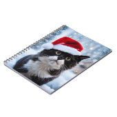 Carnet Noël du chat noir et blanc (Côté gauche)