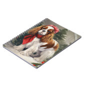 Carnet Noël du chien espagnol Cavalier King Charles (Côté gauche)