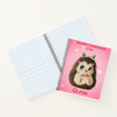 Carnet Noël du mignon Hérisson (Intérieur)