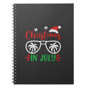 Carnet Noël en Juillet Funny Noël Père Noël Vacances été