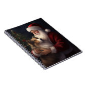 Carnet Noël festif de Shetland Sheepdog Père Noël (Côté Droit)