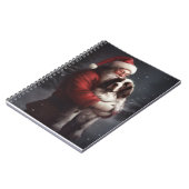 Carnet Noël festif Springer Spaniel Santa Claus (Côté gauche)