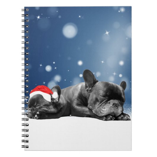 Carnet Noël Français Chien de taule Chien Chien de Chien  (Devant)