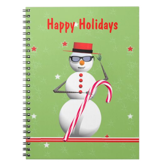 Carnet Noël Holiday Snowman (Devant)