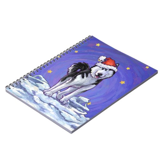 Carnet Noël Husky (Côté gauche)