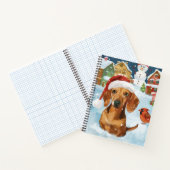Carnet Noël Joie d'Hiver du Teckel (Intérieur)
