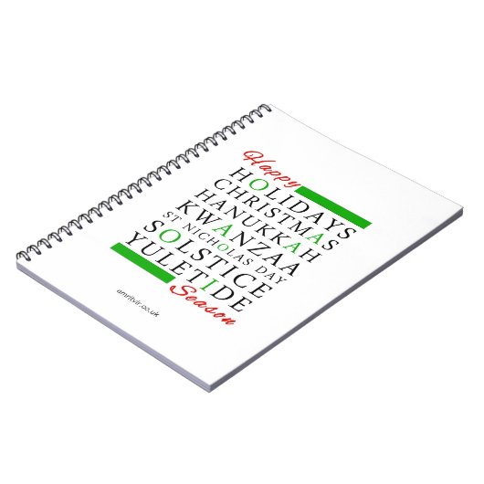 Carnet Noël Kwanzaa Hanoukka Solstice Yuletide (Côté gauche)