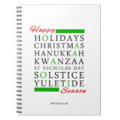 Carnet Noël Kwanzaa Hanoukka Solstice Yuletide (Devant)