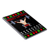 Carnet Noël laid Noël haltère (Côté Droit)