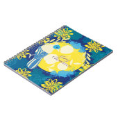 Carnet noël, noël, oiseau, fleurs, nature (Côté gauche)