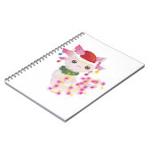 Carnet Noël père Noël axolotl (Côté gauche)