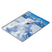 Carnet Noël Pitbull Chien Snowman (Côté gauche)