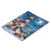 Carnet Noël Pug Phare Vacances (Côté gauche)