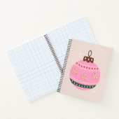 Carnet Noël Rétro Vacances rose Bauble (Intérieur)