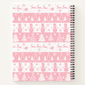 Carnet Noël rose mignon hiver (Dos)