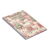 Carnet Noël rose vintage (Côté Droit)