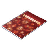 Carnet Noël rouge et doré et Bonne année (Côté gauche)