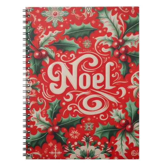 Carnet Noel rouge et vert (Devant)