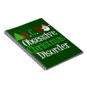 Carnet Noël rouge vert drôle hanté (Côté Droit)