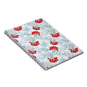 Carnet Noël, Rowan, rouge, blanc, flocons de neige (Côté Droit)