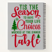 Carnet Noël saison de design de choix (Dos)