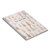 Carnet Noël Scandinave Sapins Roses (Côté Droit)