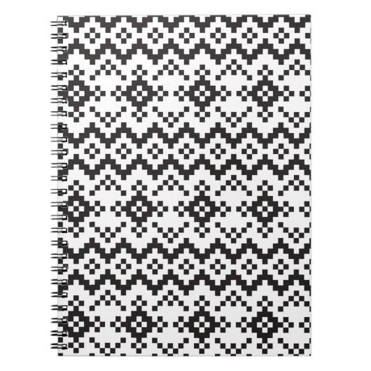 Carnet Noël Snowflakes Fair Isle Seamless Patternart (Devant)
