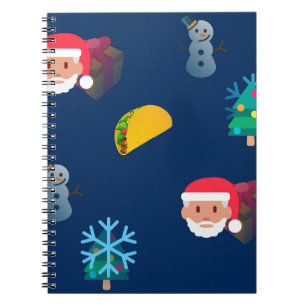 Carnet noël taco emoji