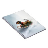 Carnet Noël teckel neige hiver (Côté Droit)