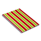 Carnet Noël Vacances Vert & Rouge Motif (Côté Droit)