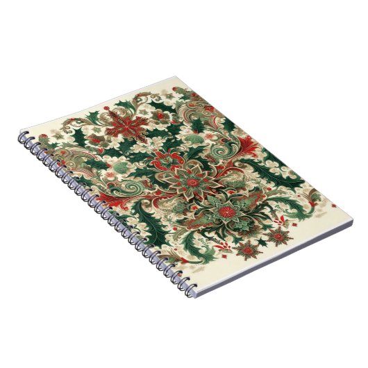 Carnet Noël victorien/classique/Vintage (Côté Droit)