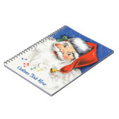 Carnet Noël Vintage, Jolly Santa Claus avec musique (Côté gauche)
