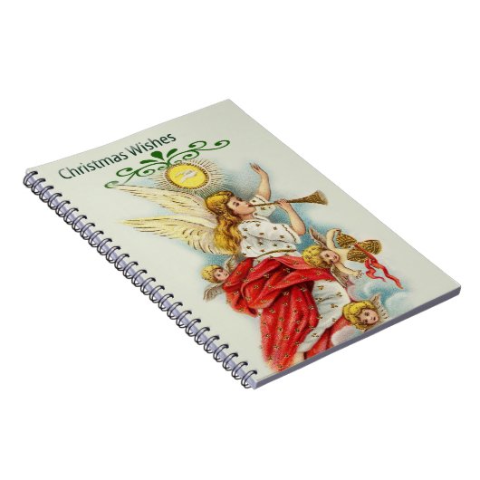 Carnet Noël voeux anges (Côté Droit)