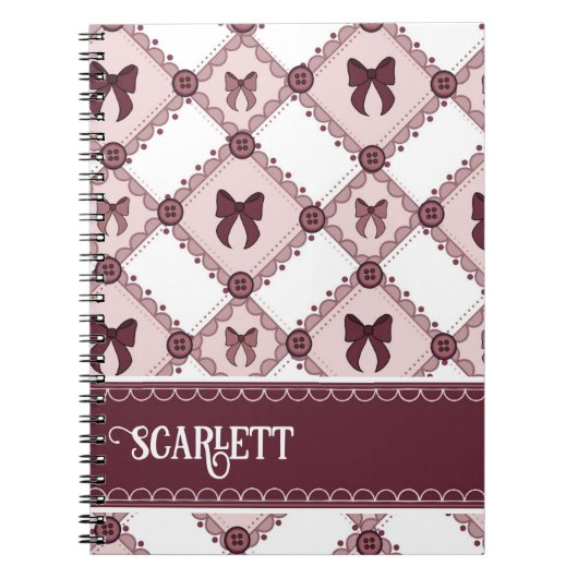 Carnet Nœud Bourguignon Coquette (Devant)