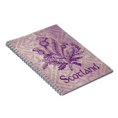 Carnet Noeud celtique pourpre de chardon écossais (Côté Droit)