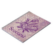 Carnet Noeud celtique pourpre de chardon écossais (Côté gauche)