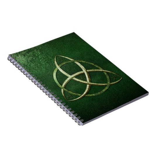 Carnet Noeud celtique vert de trinité (Côté Droit)