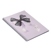 Carnet Nœud en lavande noire (Côté Droit)