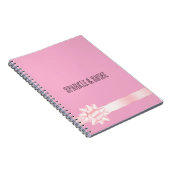 Carnet Nœud en ruban rose tendre (Côté Droit)