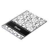 Carnet Nœud Noir Coquette (Côté gauche)