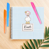 Carnet Nœud Rose de Canard Sauvage Coquette Nom de Script