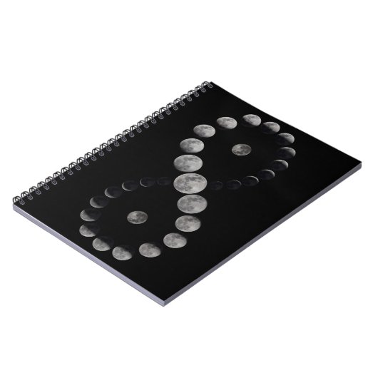 Carnet noir à l'infini en phase lune (Côté gauche)