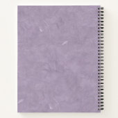 Carnet Noir assis profil côté lapin pourpre (Dos)