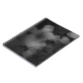 Carnet Noir Blanc Abstrait Cool peint Lumière (Côté gauche)